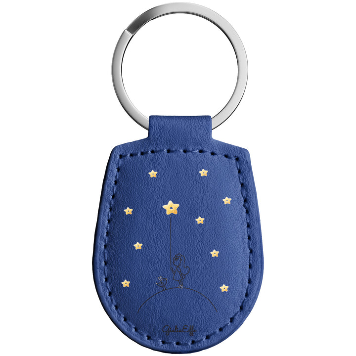 Portachiavi in pelle Stelle dell'album Creatività su portachiavi di GiuliaEffe con anello in metallo, Disponibili in 6 Colori, Stampa di Alta Qualità