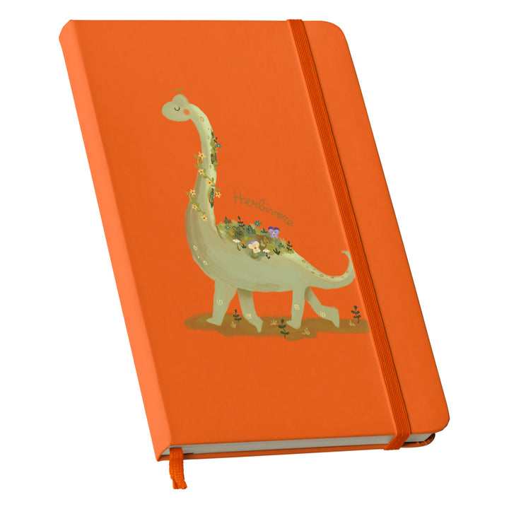 Taccuino Herbivore dell'album Nature diary di Carlotta Zanettini Illustration: copertina soft touch in 8 colori, con chiusura e segnalibro coordinati