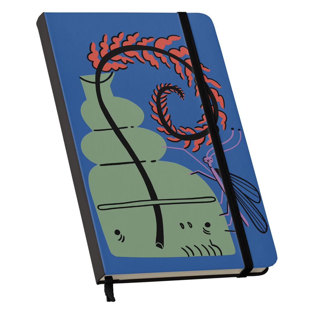 Taccuino Brainy dell'album Lo scrivo qui così mi ricordo di Tigre contro Tigre: copertina soft touch in 8 colori, con chiusura e segnalibro coordinati