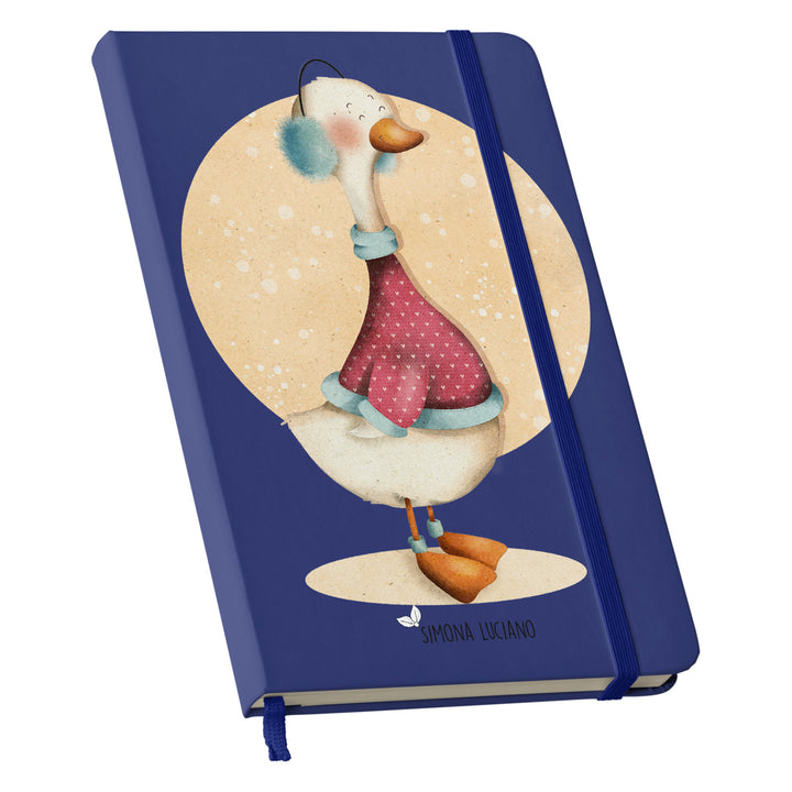 Taccuino Papera dell'album Wonderland di Simona Luciano: copertina soft touch in 8 colori, con chiusura e segnalibro coordinati