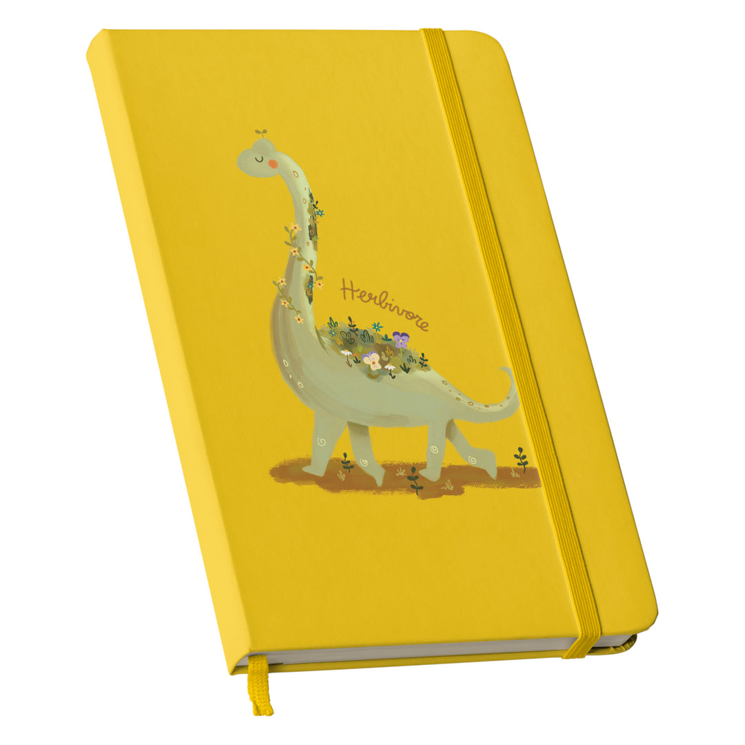 Taccuino Herbivore dell'album Nature diary di Carlotta Zanettini Illustration: copertina soft touch in 8 colori, con chiusura e segnalibro coordinati