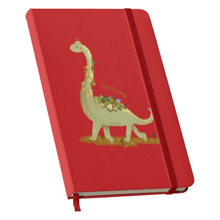 Taccuino Herbivore dell'album Nature diary di Carlotta Zanettini Illustration: copertina soft touch in 8 colori, con chiusura e segnalibro coordinati