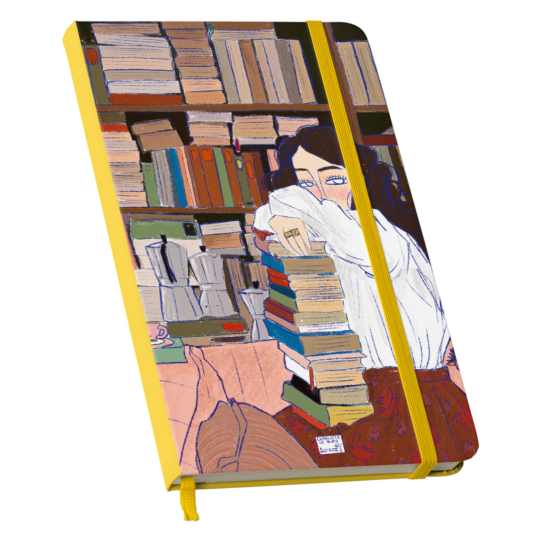 Taccuino Venezia dell'album Thinker su carta di Charlotte Le Bleu: copertina soft touch in 8 colori, con chiusura e segnalibro coordinati