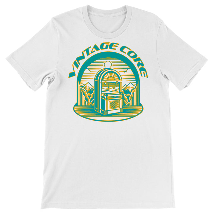 Maglietta Keep it plain' dell'album Vintage Core di Francesco Liccardo, T-Shirt uomo donna e bambino a maniche corte in cotone con girocollo