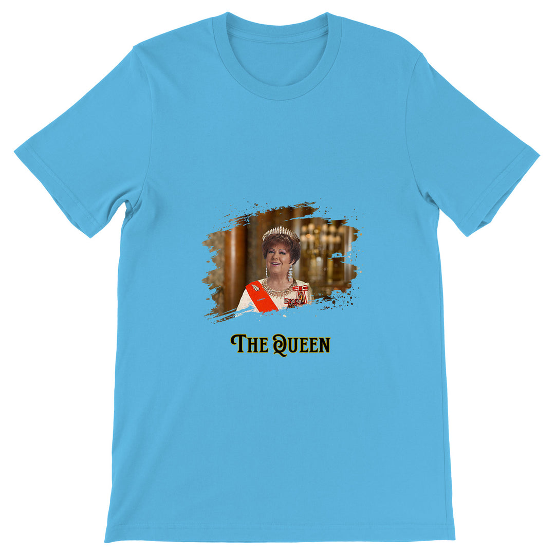 Maglietta The Queen dell'album La regina di Giuseppe Capizzi, T-Shirt uomo donna e bambino a maniche corte in cotone con girocollo