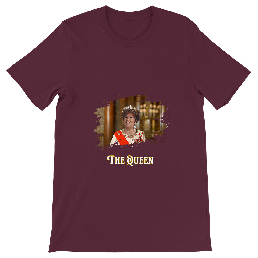 Maglietta The Queen dell'album La regina di Giuseppe Capizzi, T-Shirt uomo donna e bambino a maniche corte in cotone con girocollo