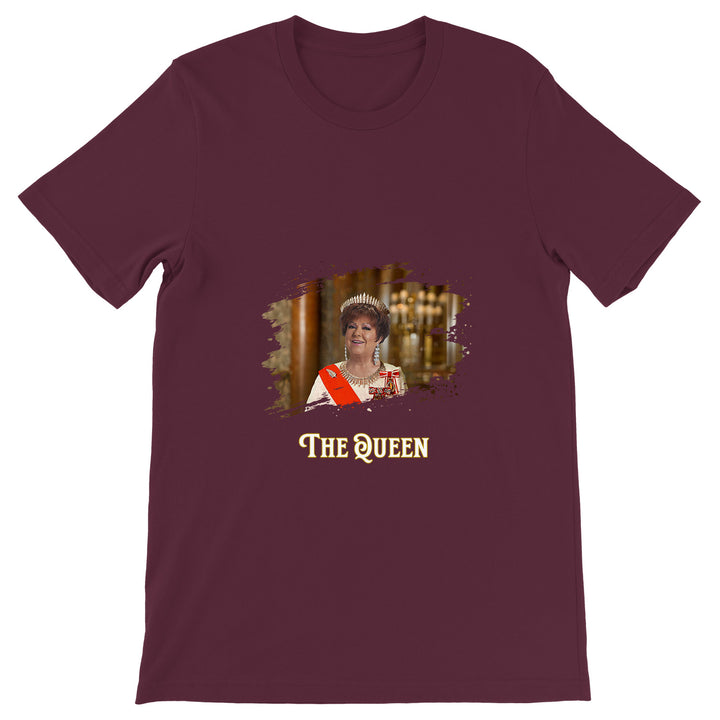 Maglietta The Queen dell'album La regina di Giuseppe Capizzi, T-Shirt uomo donna e bambino a maniche corte in cotone con girocollo