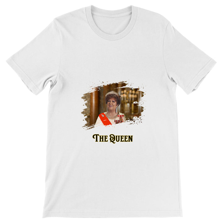Maglietta The Queen dell'album La regina di Giuseppe Capizzi, T-Shirt uomo donna e bambino a maniche corte in cotone con girocollo