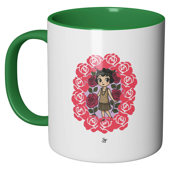 Tazza in ceramica Betty and Rose in Winter dell'album Winter Fantasies From the World - Tazze di SF Creator perfetta idea regalo