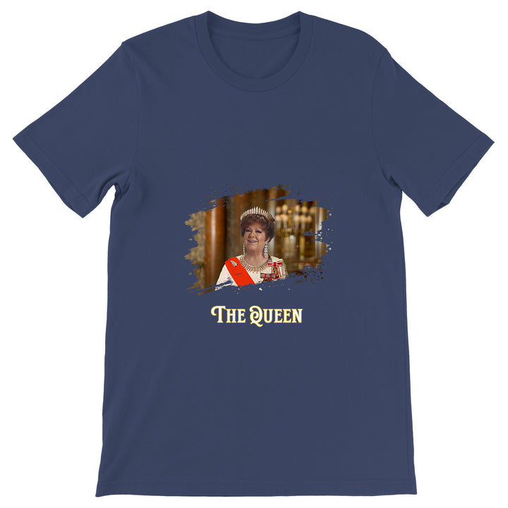 Maglietta The Queen dell'album La regina di Giuseppe Capizzi, T-Shirt uomo donna e bambino a maniche corte in cotone con girocollo