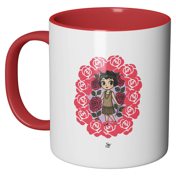 Tazza in ceramica Betty and Rose in Winter dell'album Winter Fantasies From the World - Tazze di SF Creator perfetta idea regalo