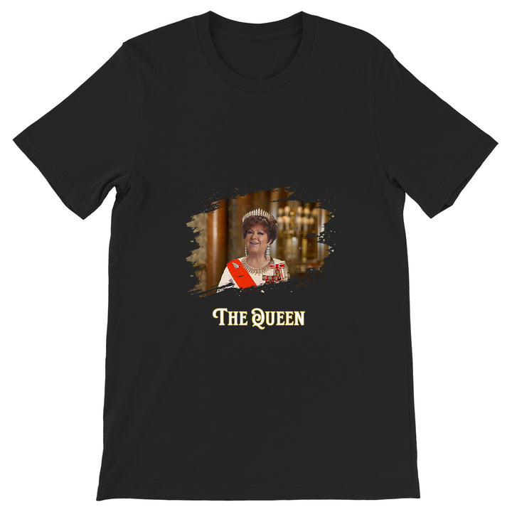 Maglietta The Queen dell'album La regina di Giuseppe Capizzi, T-Shirt uomo donna e bambino a maniche corte in cotone con girocollo