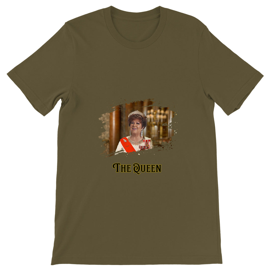 Maglietta The Queen dell'album La regina di Giuseppe Capizzi, T-Shirt uomo donna e bambino a maniche corte in cotone con girocollo