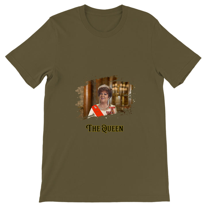Maglietta The Queen dell'album La regina di Giuseppe Capizzi, T-Shirt uomo donna e bambino a maniche corte in cotone con girocollo