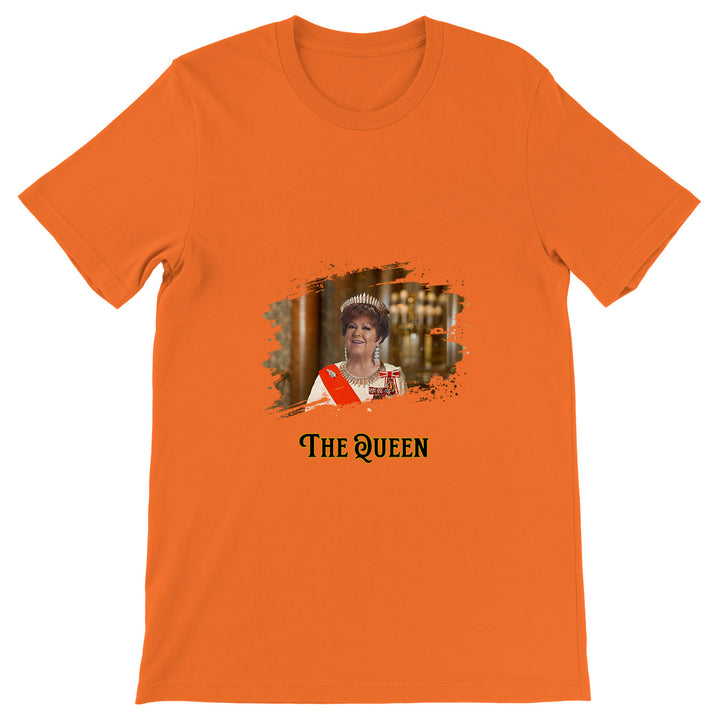 Maglietta The Queen dell'album La regina di Giuseppe Capizzi, T-Shirt uomo donna e bambino a maniche corte in cotone con girocollo