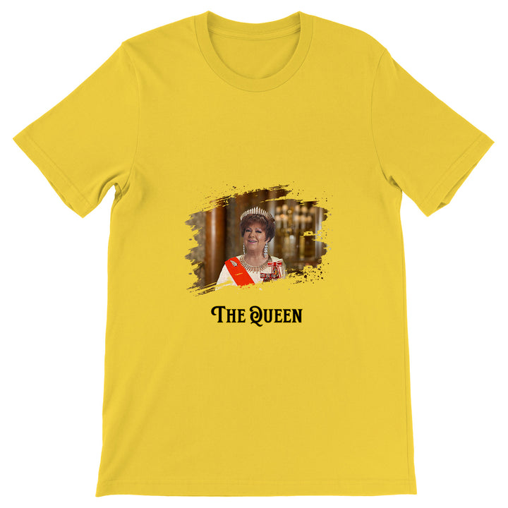 Maglietta The Queen dell'album La regina di Giuseppe Capizzi, T-Shirt uomo donna e bambino a maniche corte in cotone con girocollo