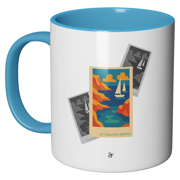 Tazza in ceramica Modern Sea in Winter dell'album Winter Fantasies From the World - Tazze di SF Creator perfetta idea regalo