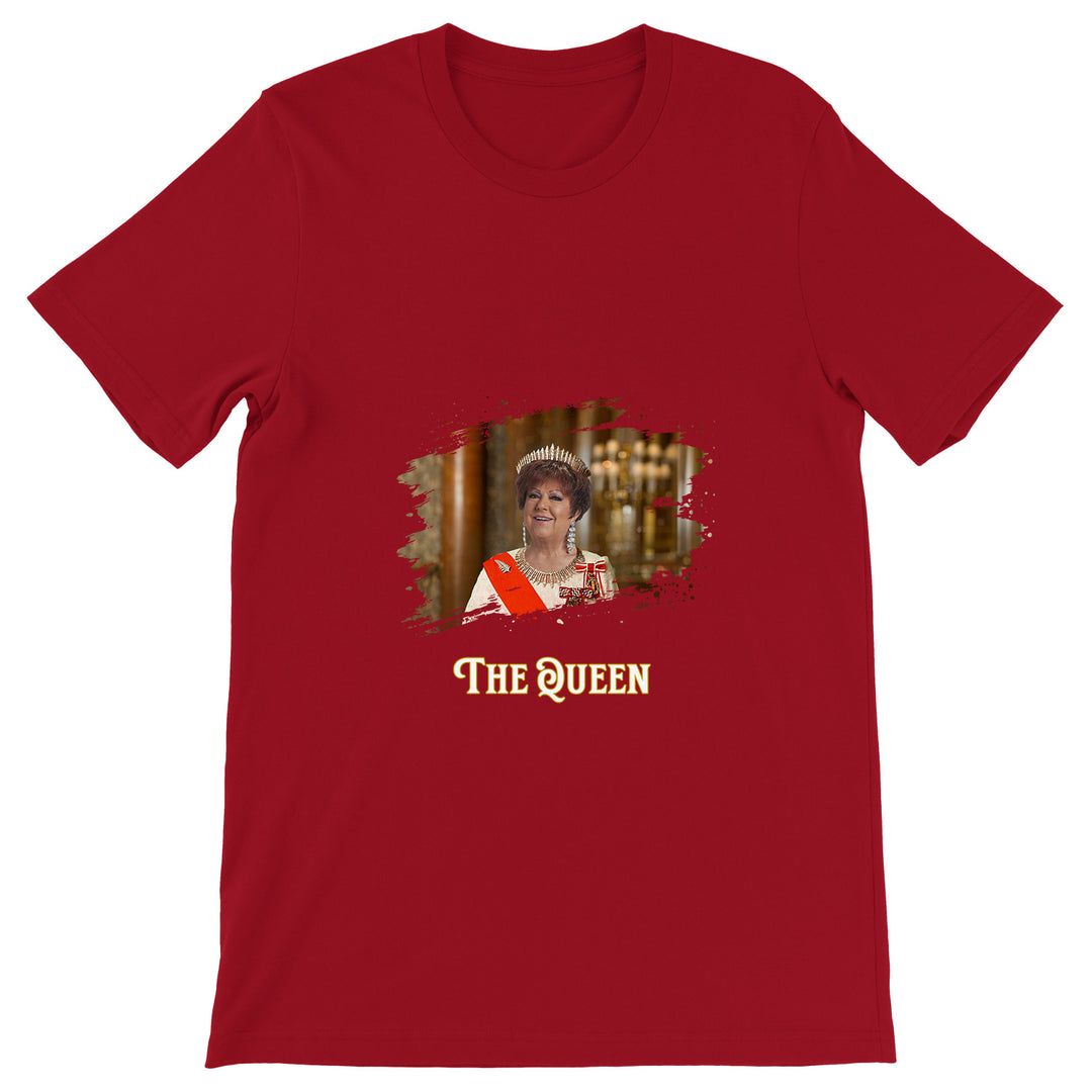Maglietta The Queen dell'album La regina di Giuseppe Capizzi, T-Shirt uomo donna e bambino a maniche corte in cotone con girocollo