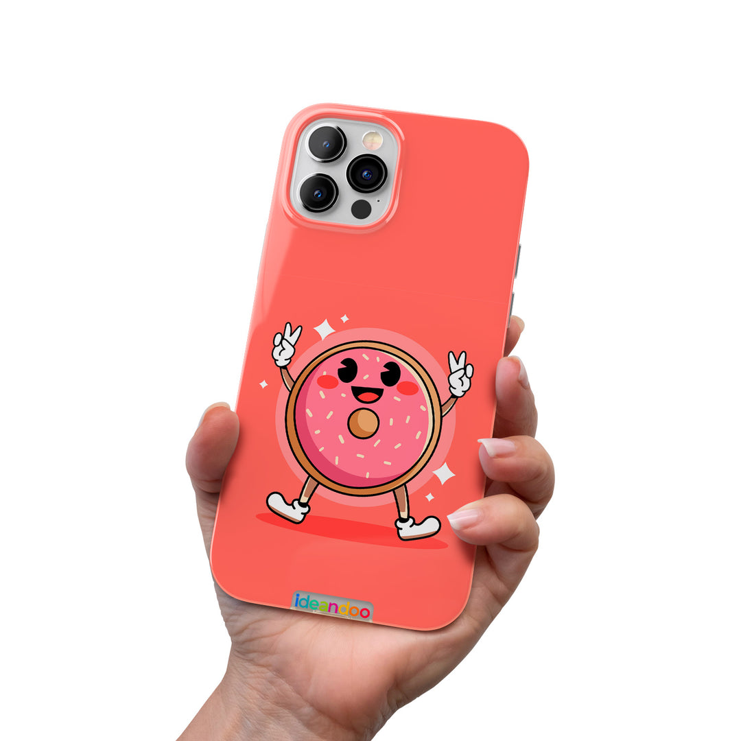 Cover Donut felice dell'album Donuts per tutti di Ideandoo per iPhone, Samsung, Xiaomi e altri