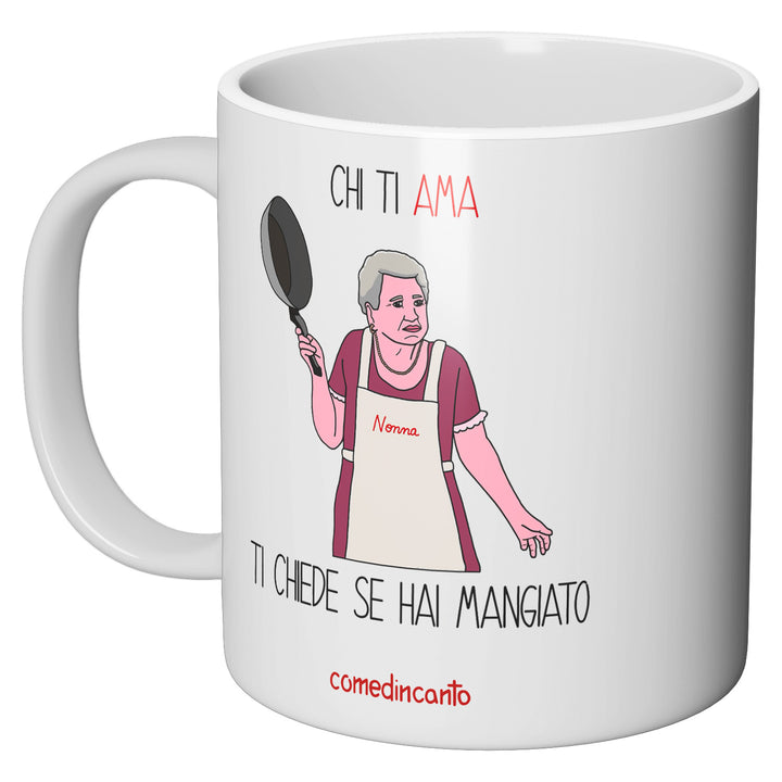 Tazza in ceramica Mangiato dell'album Chi ti ama... di comedincanto perfetta idea regalo