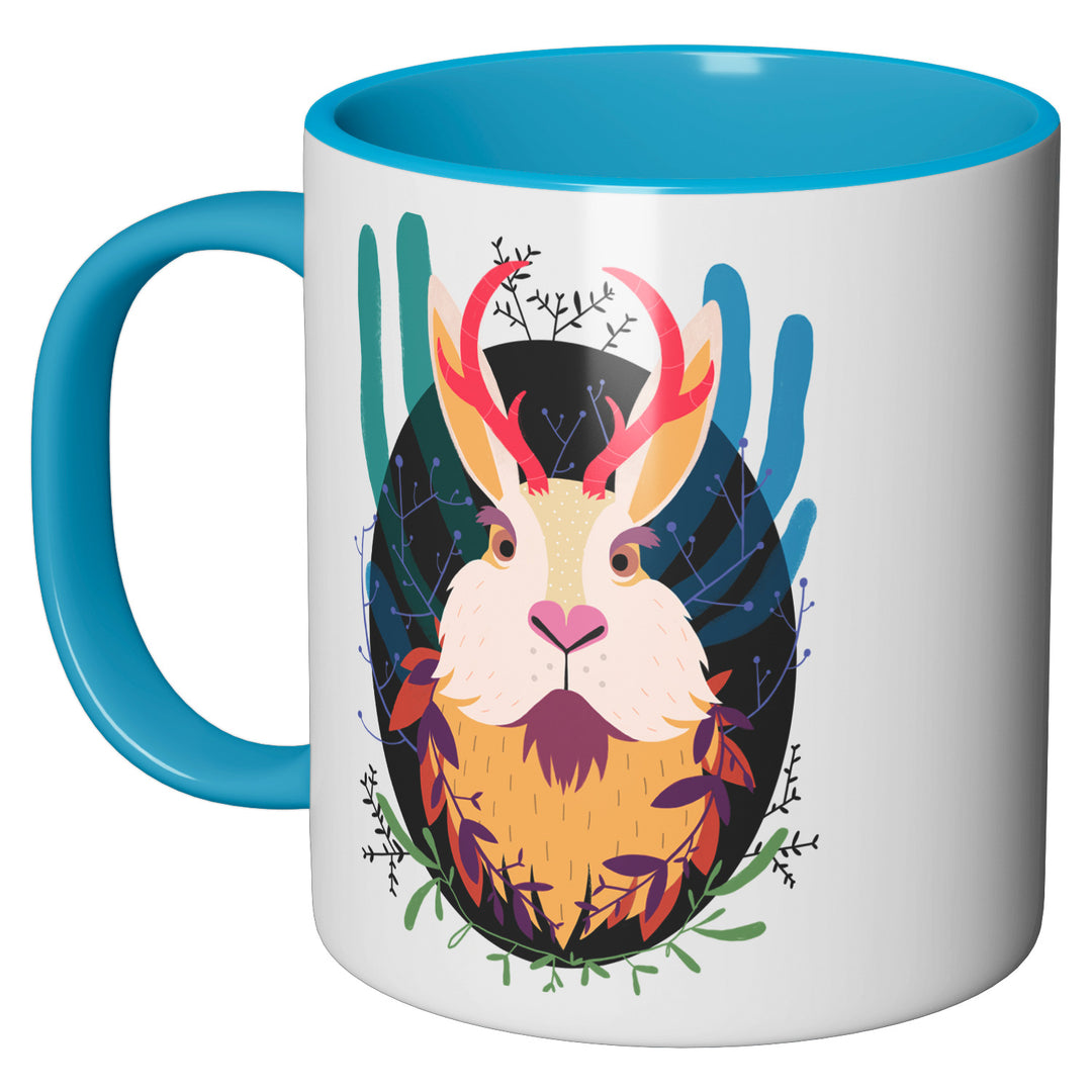 Tazza in ceramica Jackalope dell'album Tazze selvatiche di Silvia Mauri perfetta idea regalo