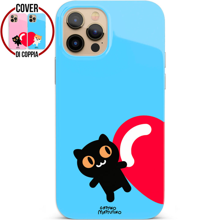 Cover mezzo gattino nero dell'album Gattino Innamoratino di Gattino Mattutino per iPhone, Samsung, Xiaomi e altri