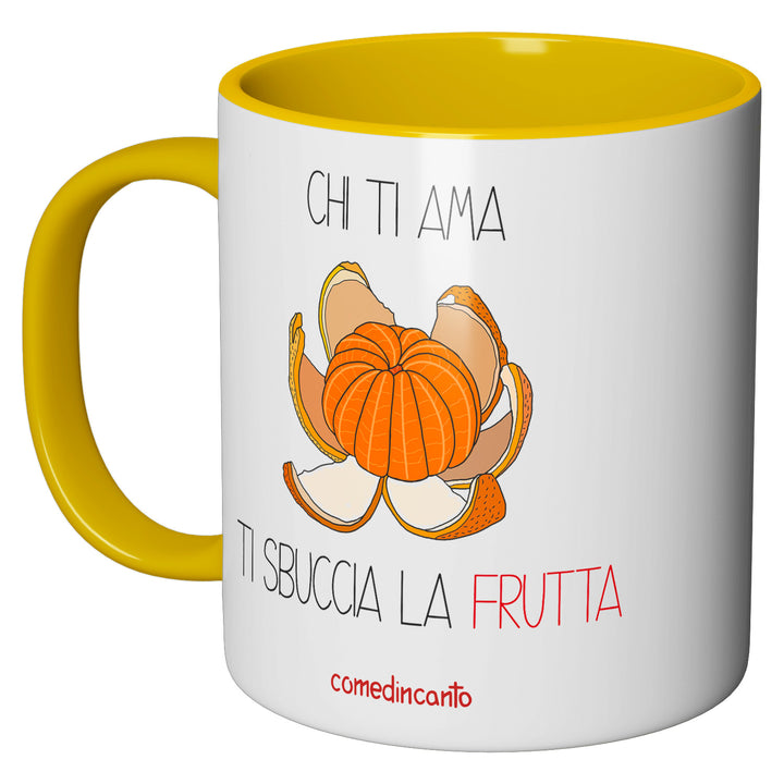 Tazza in ceramica Frutta dell'album Chi ti ama... di comedincanto perfetta idea regalo