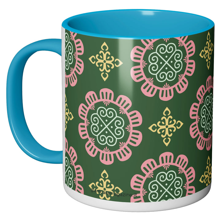 Tazza in ceramica Fiori Vintage dell'album Tazze Glam di Glamcasamagazine perfetta idea regalo