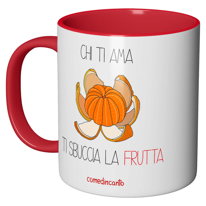 Tazza in ceramica Frutta dell'album Chi ti ama... di comedincanto perfetta idea regalo