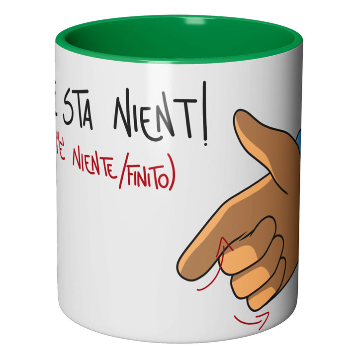 Tazza in ceramica Non c'è niente dell'album Linguaggio Napoletano di TiGeArt perfetta idea regalo