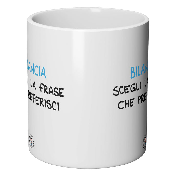 Tazza in ceramica Bilancia dell'album Segni Zodiacali Tazze di Luigi Torres Cerciello perfetta idea regalo