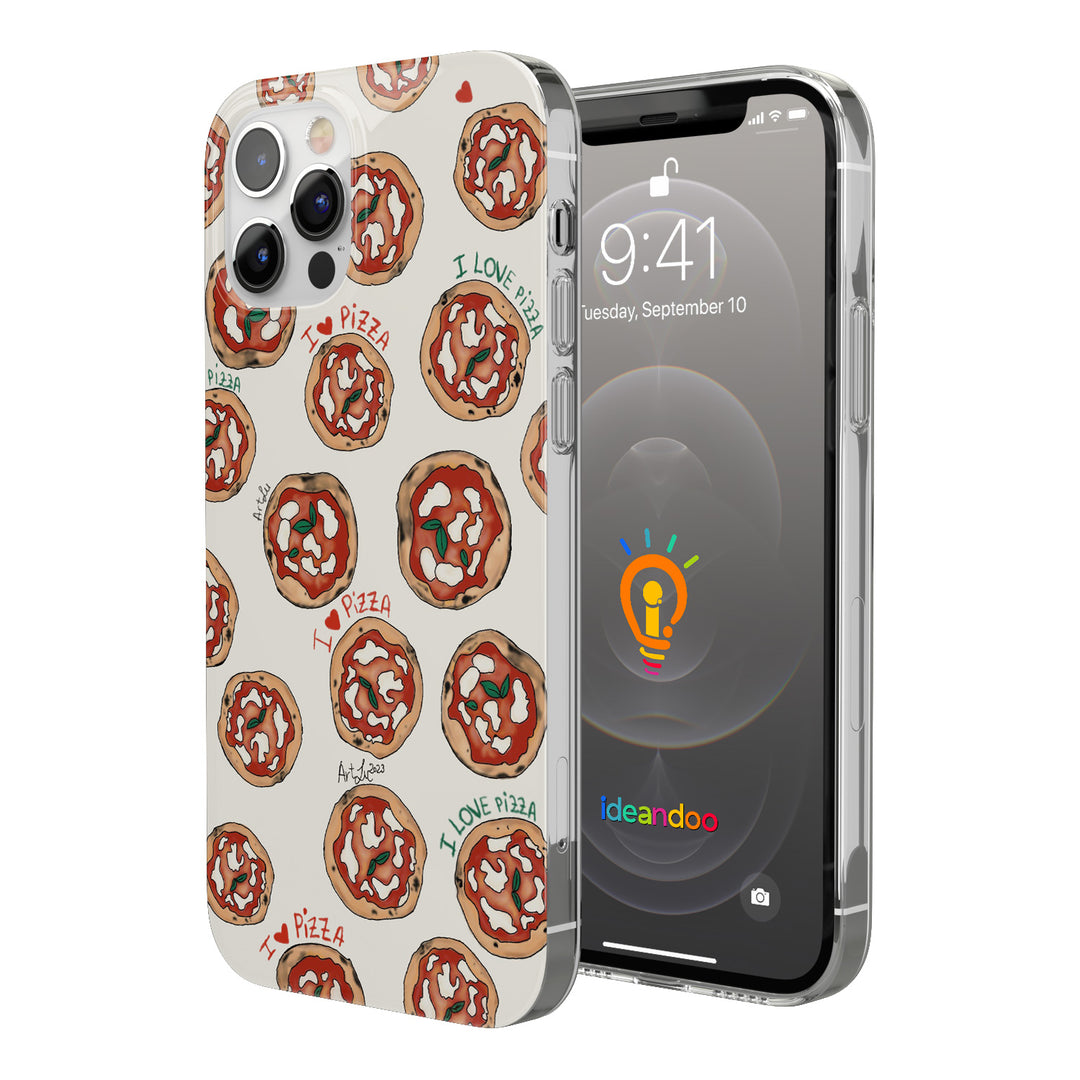 Cover i love pizza dell'album Food lover di Art Lu - food illustration per iPhone, Samsung, Xiaomi e altri